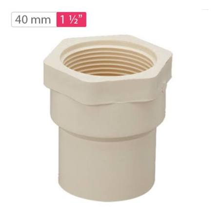 CPVC Female Threaded Adapter 40mm 1.1/2
