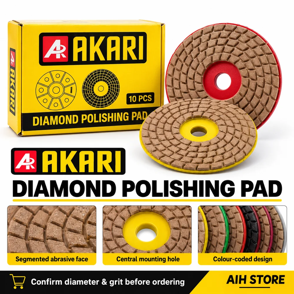 AKARI Diamond Polishing Pad for Floor Restoration