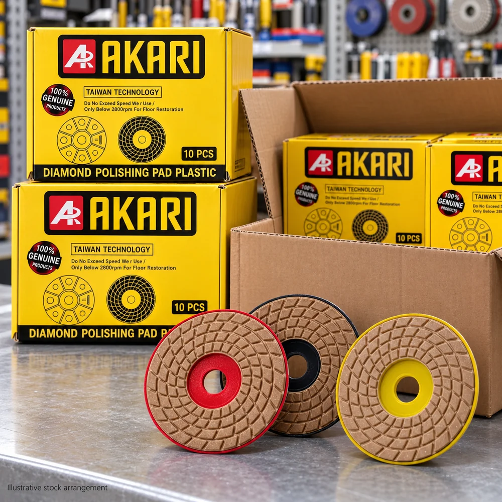 AKARI Diamond Polishing Pad for Floor Restoration